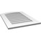 Ekena Millwork Arch Top Surface Mount PVC Gable Vent: Functional, w/ 3-1/2"W x 1"P Standard Frame, 22"W x 32"H GVPAR22X3201SF - alternate 2